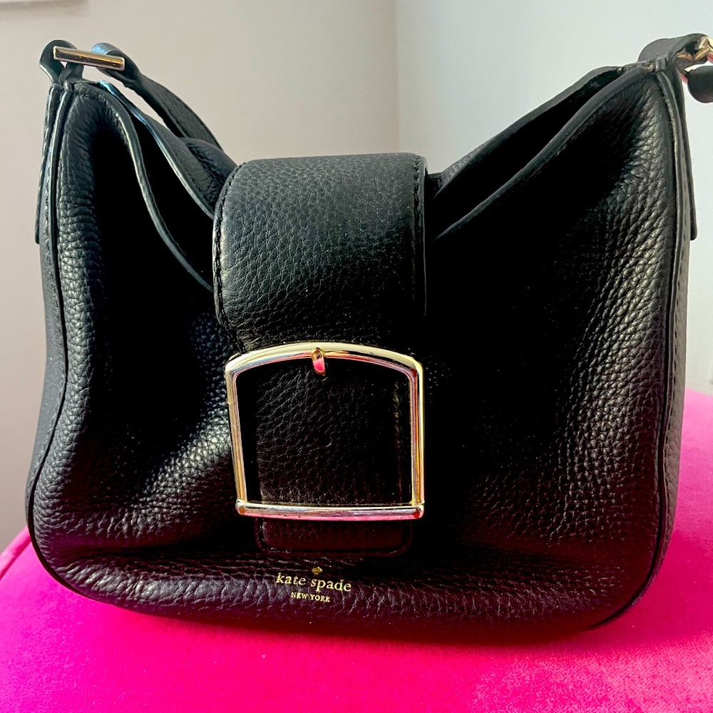 Kate Spade Healy Lane Lilith Crossbody leather Bag in Black